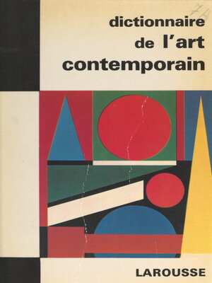 cover image of Dictionnaire de l'art contemporain